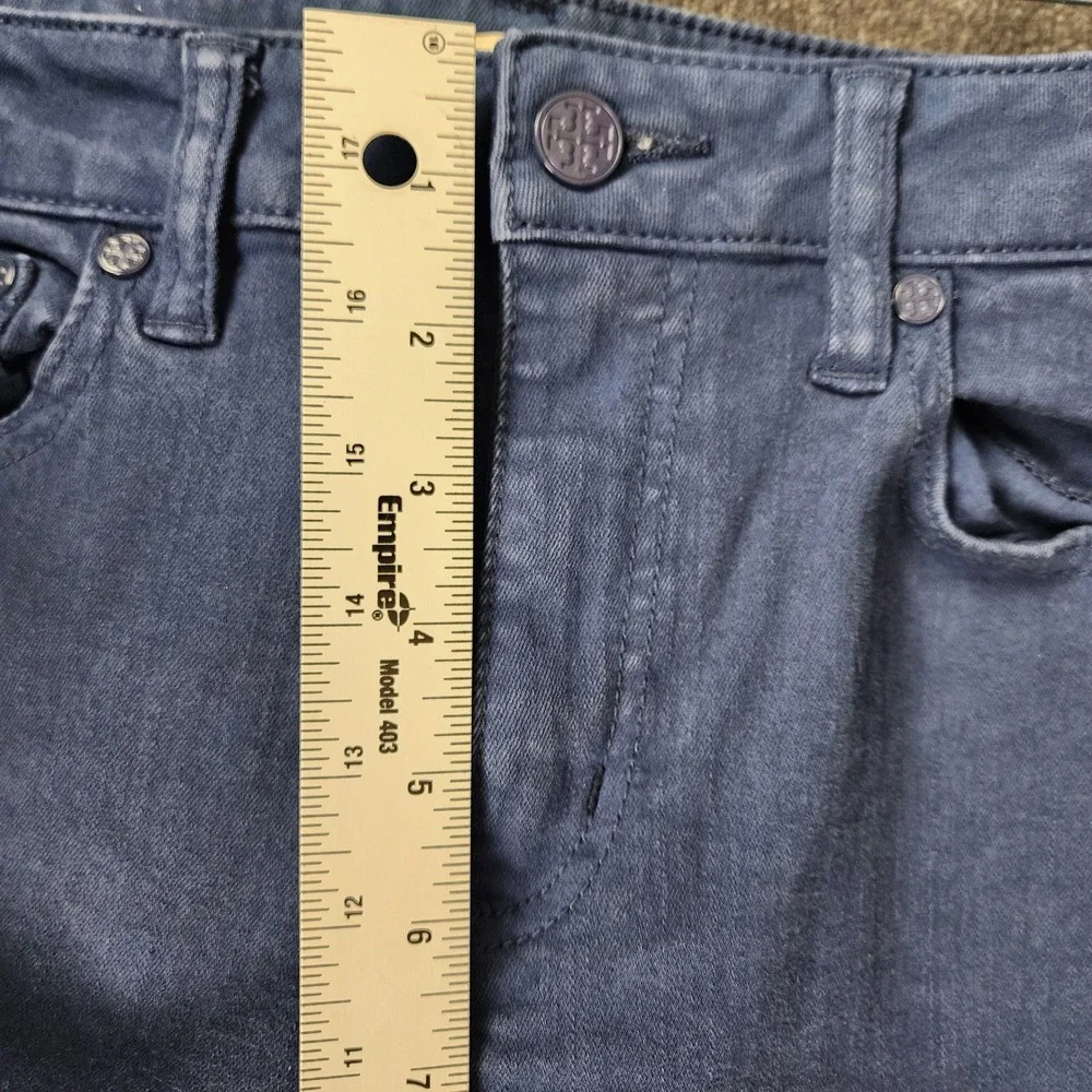 Tory Burch Straight Leg Jeans Blue Denim Womens Size 28 Style 20151209‎ Mid Rise